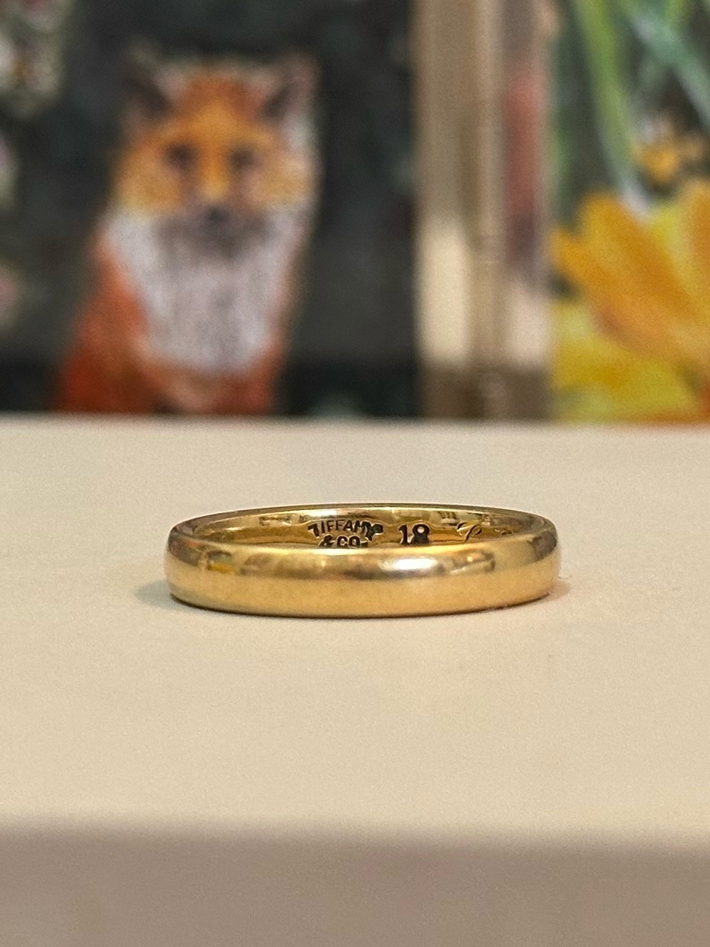 Antique Tiffany & Co. 18k Yellow Gold Wedding Band Ring 1900’s 6.5 Comfort Fit - Picture 10 of 13
